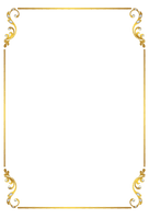 Golden Frame Square Border Free Transparent Image HD - Free PNG