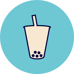 How To Make Lychee Bubble Tea - Logo For Milk Tea Png