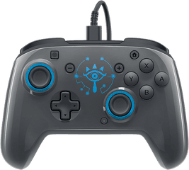 Faceoff Deluxe Wired Pro Controller - Breath Of The Wild Pdp Nintendo Switch Faceoff Deluxe Pro Controller Png