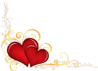 Download Mq Red Gold Heart Hearts Border Borders - Eu Chorei Hearts Border Png Transparent