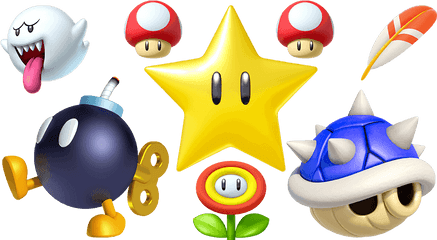 Movingos - Mario Kart Items Slot Png