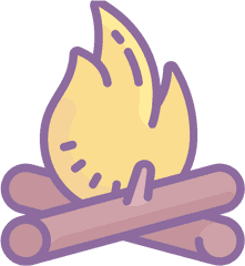 Campfire Icon - Free Download Png And Vector Simple Fire Drawing