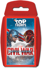 Captain America Civil War Top Trumps - Winning Moves Avengers Endgame Top Trumps Png