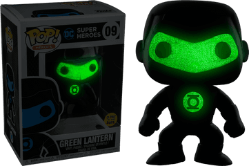 Funko Pop Dc Justice League Green Lantern Silhoutte Glow - Green Lantern Pop Funko Png