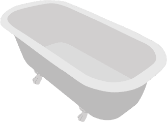 Hd Png Transparent Bath - Vector Bathtub