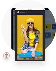 Instagram In Opera Post View And Message - Instagram Png