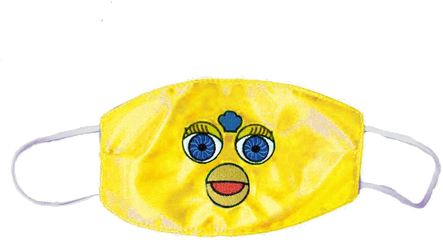 Furby Face Mask Yellow - Happy Png