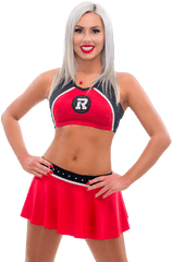 Ottawa Redblacks Cheerleaders 2018 Png - Red Black Cheer Team 2019