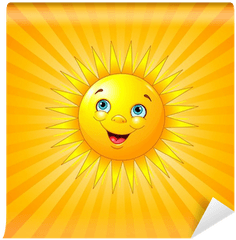 Smiling Sun Wall Mural U2022 Pixers We Live To Change Png