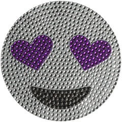 Download 5 Inch Purple Heart Eye Emoji Png