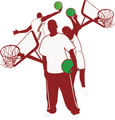 Silhouette Sport Clipart Png Download - Basketball Vector