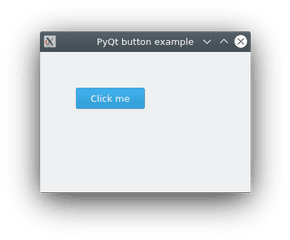 Pyqt5 - Button Example Python Gui Python Horizontal Png