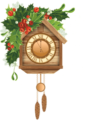 Download Clock Clipart Png Image - Reloj De Pendulo NavideÃ±o