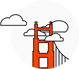 Cartoon Bridge Transparent U0026 Png Clipart Free Download - Ywd Golden Gate Bridge Icon