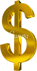 Download Hd 3d Dollar Sign Png - Clip Art