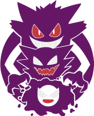 Gastly Haunter Gengar - Illustration Png