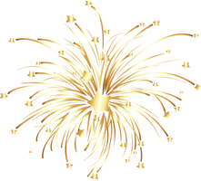 Vector Euclidean Fireworks Golden Download HD PNG