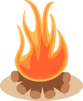 Lohri Flame Orange Fire For Happy Colors - Free PNG