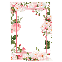 Floral Frame Border HQ Image Free - Free PNG