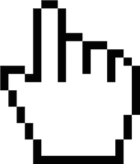 Pixel Cute Gifs Find Make Share Gfycat - Hand Cursor Png