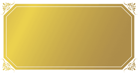 Golden Frame Png Hd 4 Image - Brass