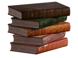 Antique Book Stack Free Transparent Image HD - Free PNG