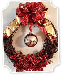 Offray - Diy Christmas Wreath Christmas Day Png