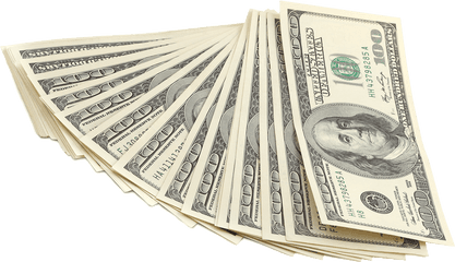 Dollar Bills Transparent Background - 100 Dollar Bill Png