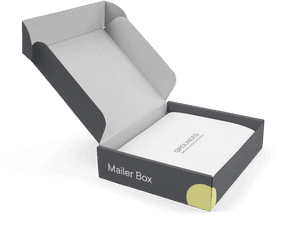 Grounded Packaging Corrugated Mailer Box - Black And White Box Designs Png