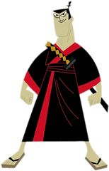 Samurai Jack In Black And Red Kimono - Transparent Samurai Jack Png