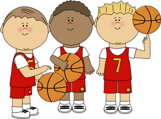 Boy Basketball Players Clip Art - Boy Basketball Players Image Kid Basketball Clip Art Png