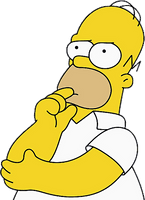 Homer Bart Yellow Beak Drawing Simpson - Free PNG