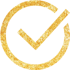 Check Mark - Sacred Not Scared Transparent Gold Check Mark Png