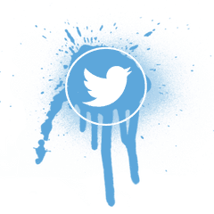 Free Photo Media Blue Social Twitter Icon Bird Tweet - Spray Painted Logo Png