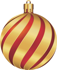 Large Transparent Christmas Gold And Red 1205094 - Png Christmas Gold Ornament Transparent Png