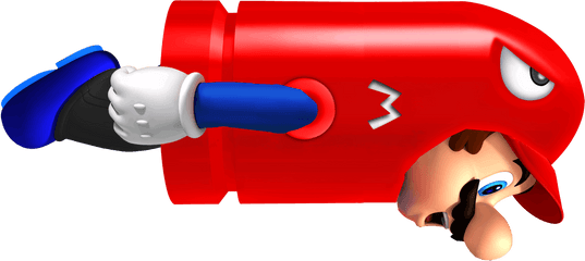 Mario - Mario Bullet Bill Power Up Png