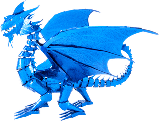 Iconx Blue Dragon - Metal Earth Blue Dragon Png