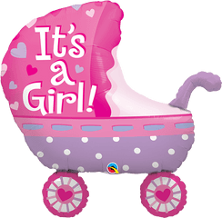 Elephant Baby Shower Png Picture - Its A Girl