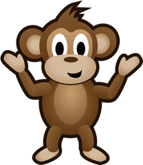 Game Art Guppy Clipart Free Download - Animated Monkey Gif Transparent Background Png