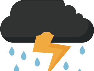 Download Transparent Thunder Png - Thunder Cloud Storm Png