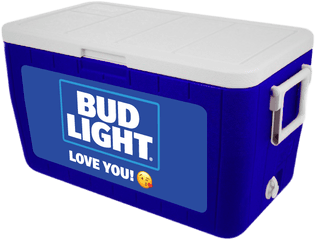 Bud Light Personalized 48 Qt Cooler - Box Png