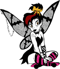 Tinkerbell Easy Drawing Free Download - Gothic Tinkerbell Png