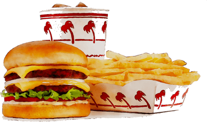 Hamburger California In - N Out Burger Transparent Png