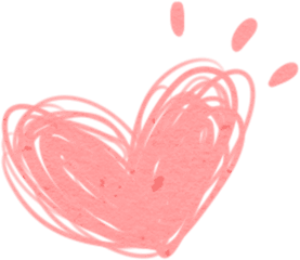 Ftestickers Doodle Sketch Heart Pink - Cute Heart Transparent Background Png