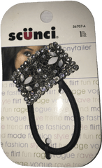 Scunci - Rhinestone Ponytail Scunci Png