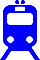 Blue Train Icon - Green Train Icon Png