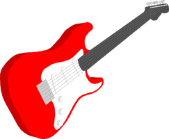 Guitar Vector Electric Red PNG Download Free