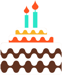 Two Candles Birthday Cake Icon - Transparent Png U0026 Svg Transparent Cake Png Icon