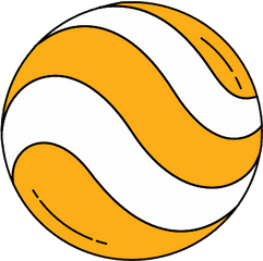 Earth Globe Googleearth Logo Orange - For Volleyball Png