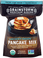 Ancient Grain Organic Pancake Mix U2013 Grainstorm - Ancient Grains Pancake Mix Png